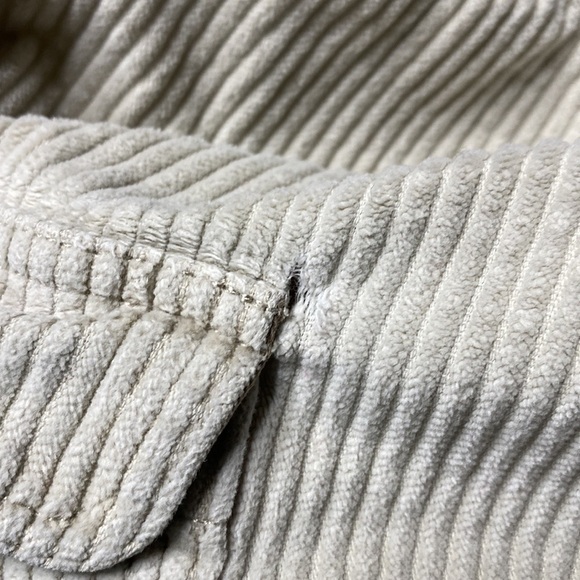 Vintage Express Tan Corduroy Long Sleeve Button Up Shirt L/XL Y2K - Picture 5 of 7